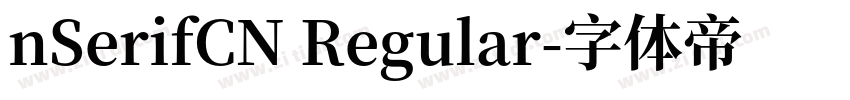 nSerifCN Regular字体转换